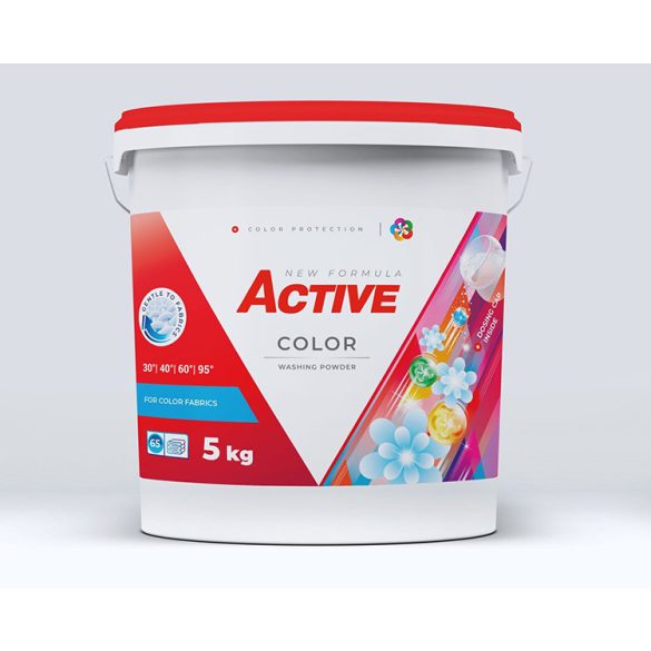 ACTIVE MOSÓPOR 5KG COLOR VÖDRÖS 65 MOSÁSOS