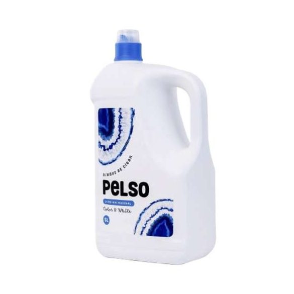 Pelso folyékony mosószer, fehér és színes ruhákhoz, 5L