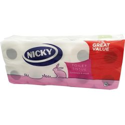NICKY WC PAPÍR 10 TEK. 3 RÉT. 95 LAPOS