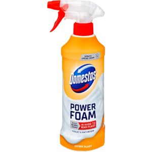 Domestos WC és fürdőszoba tisztító hab Citrus Blast, 435 ml