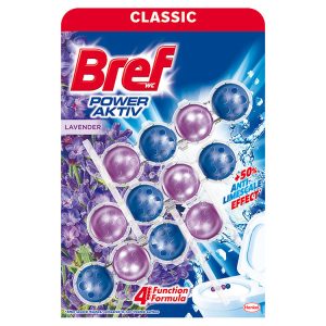 Bref Power Aktiv Levendula WC illatosító (3x50 g) - 150 g